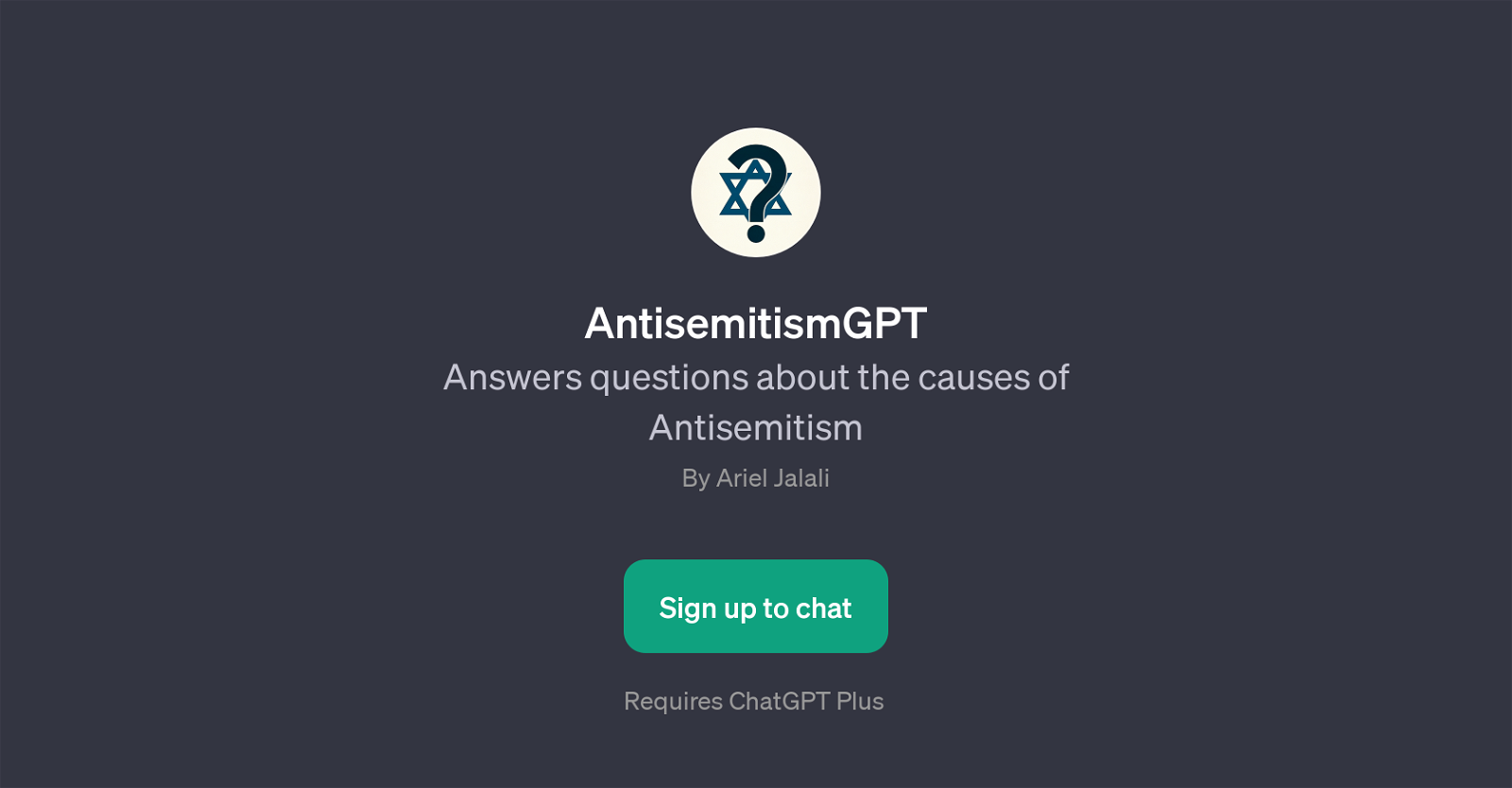 AntisemitismGPT website