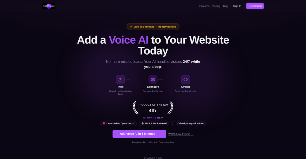 AnveVoice website