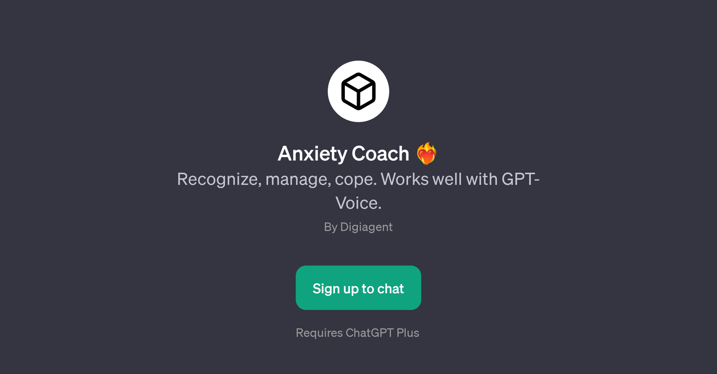 Anxiety Coach website
