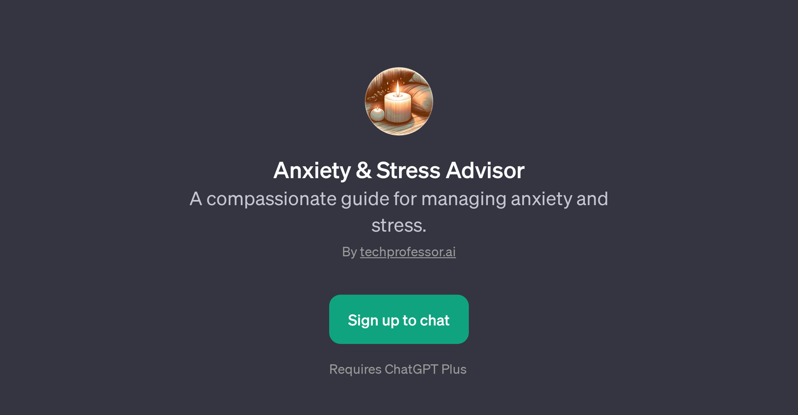 Anxiety & Stress Advisor website