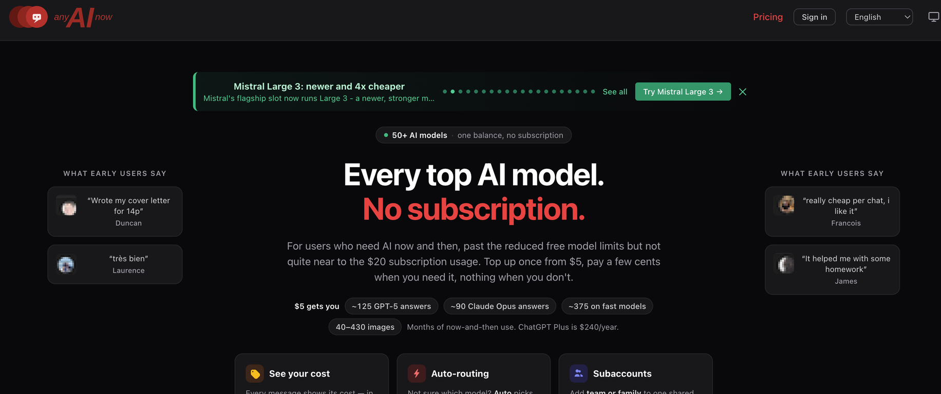 anyAInow website