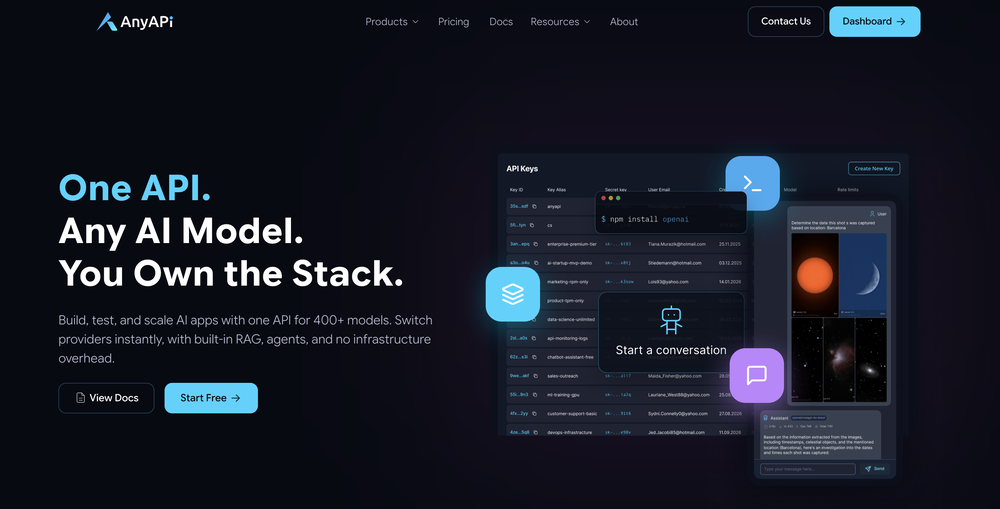 AnyAPI website