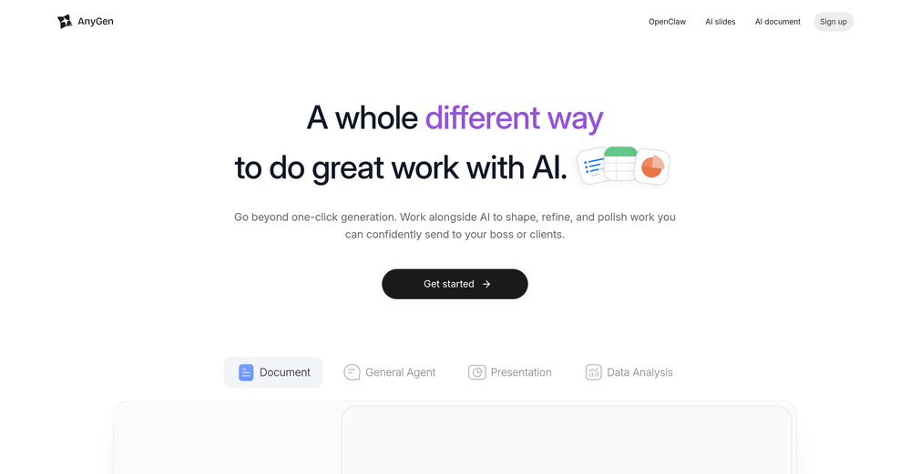 AnyGen website