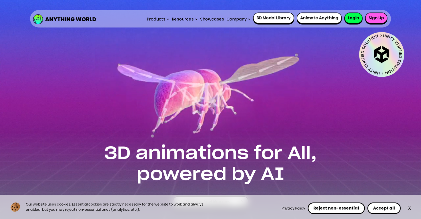 Anything World website