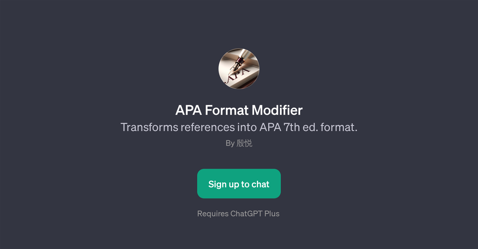 APA Format Modifier website