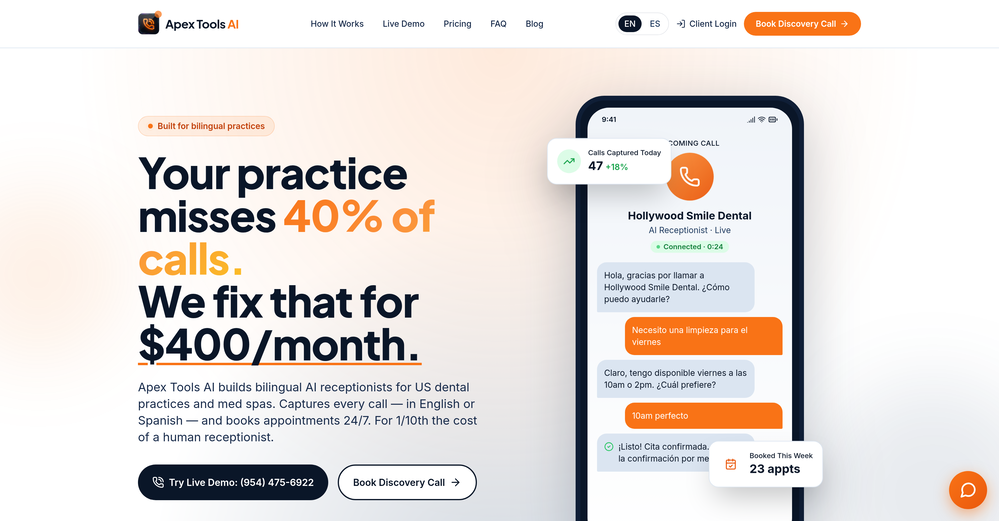 Apex AI website