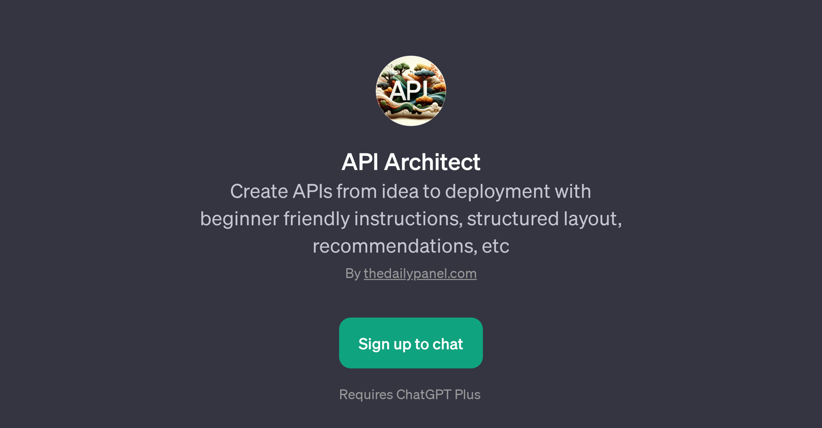 API Architect website