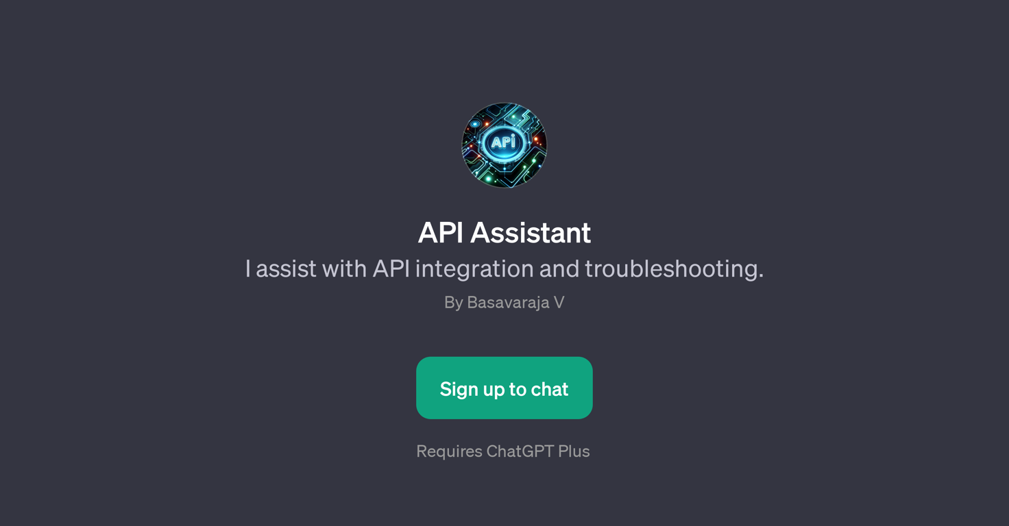 API Assistant website