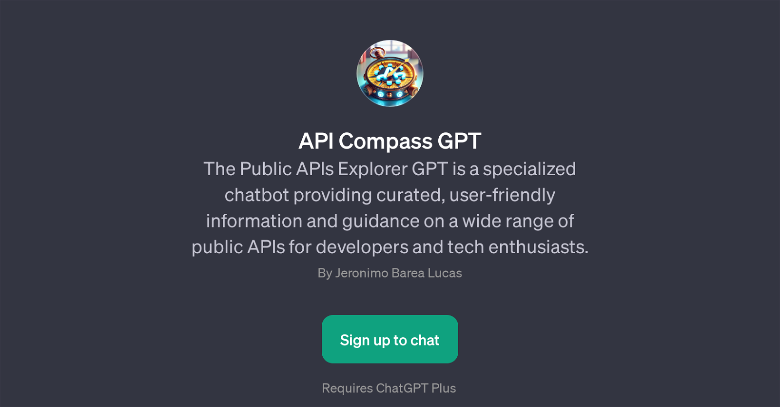 API Compass GPT website