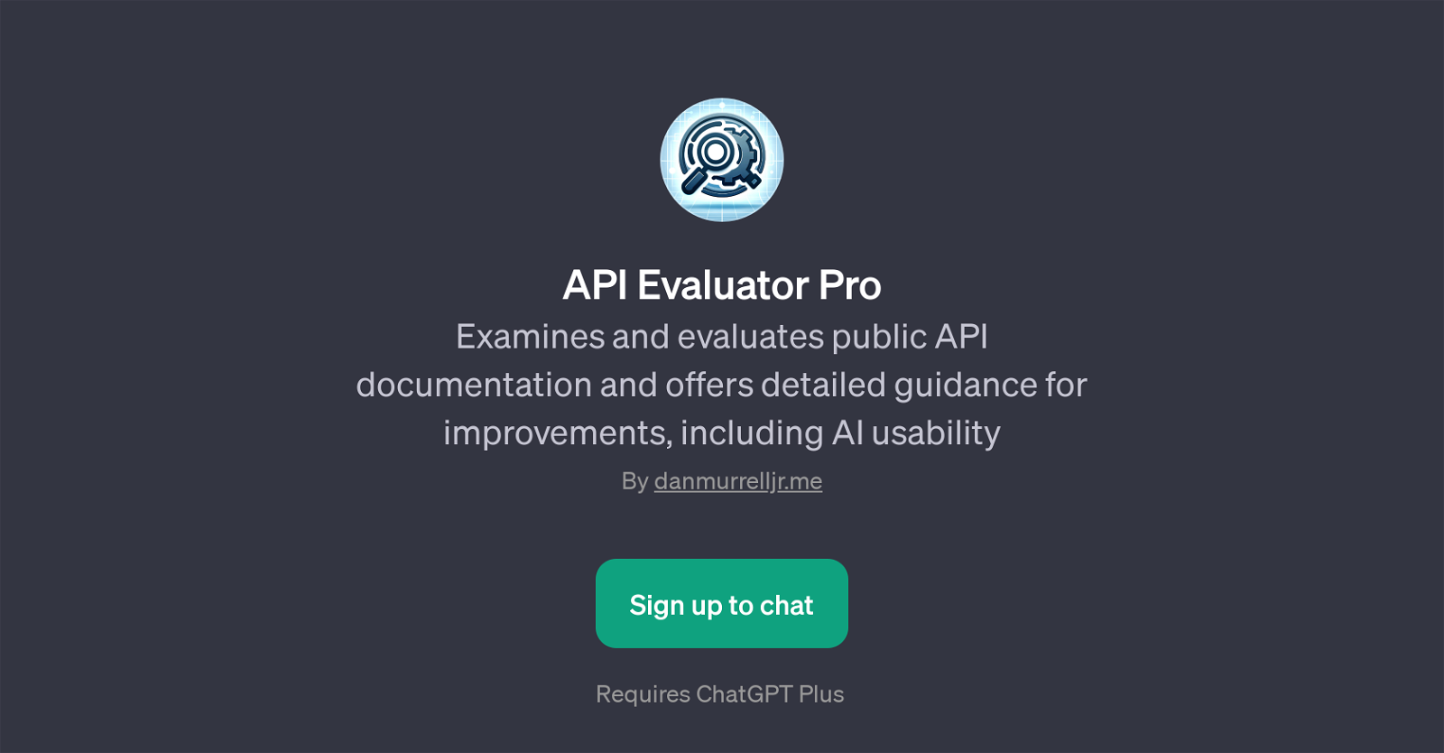 API Evaluator Pro website