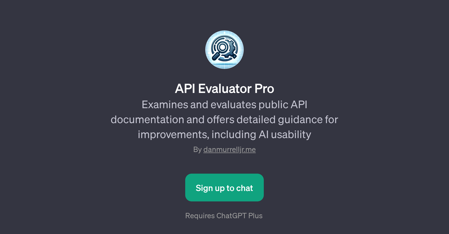 API Evaluator Pro website