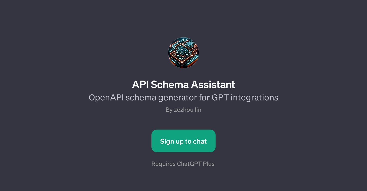 API Schema Assistant website