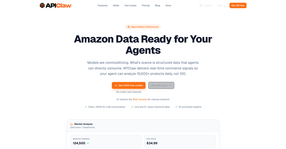 APIClaw website