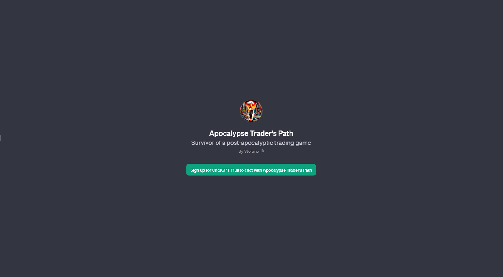 Apocalypse Trader's Path website