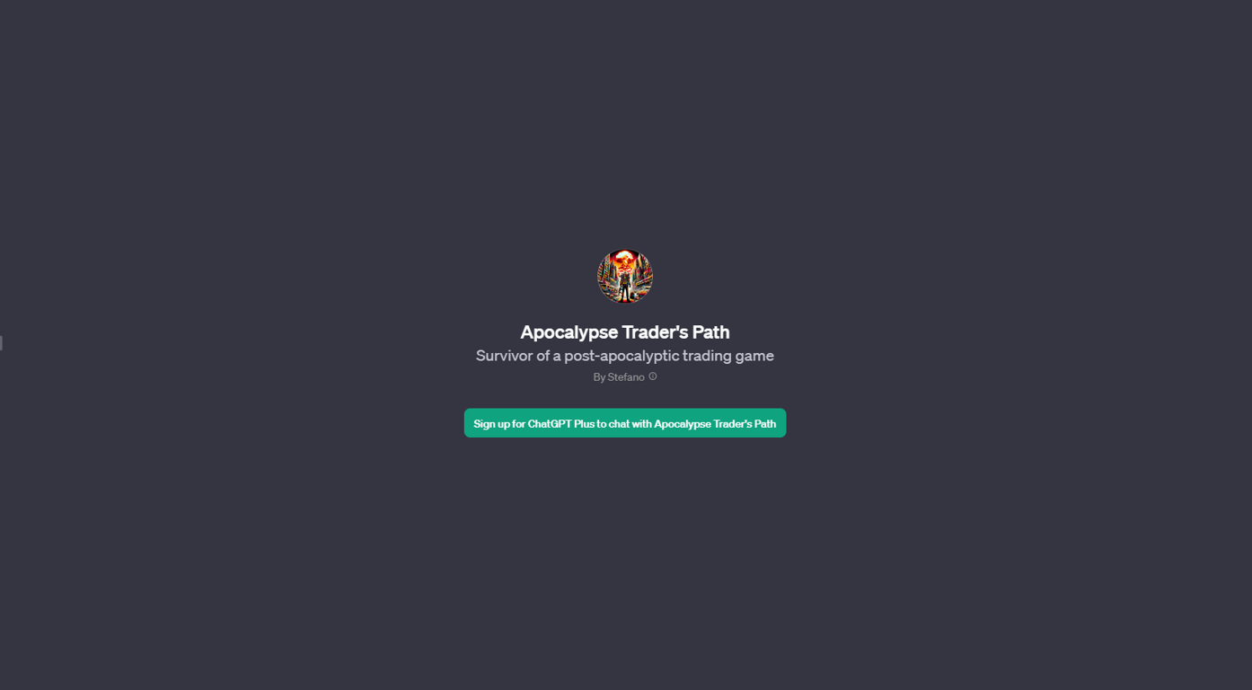 Apocalypse Trader's Path website
