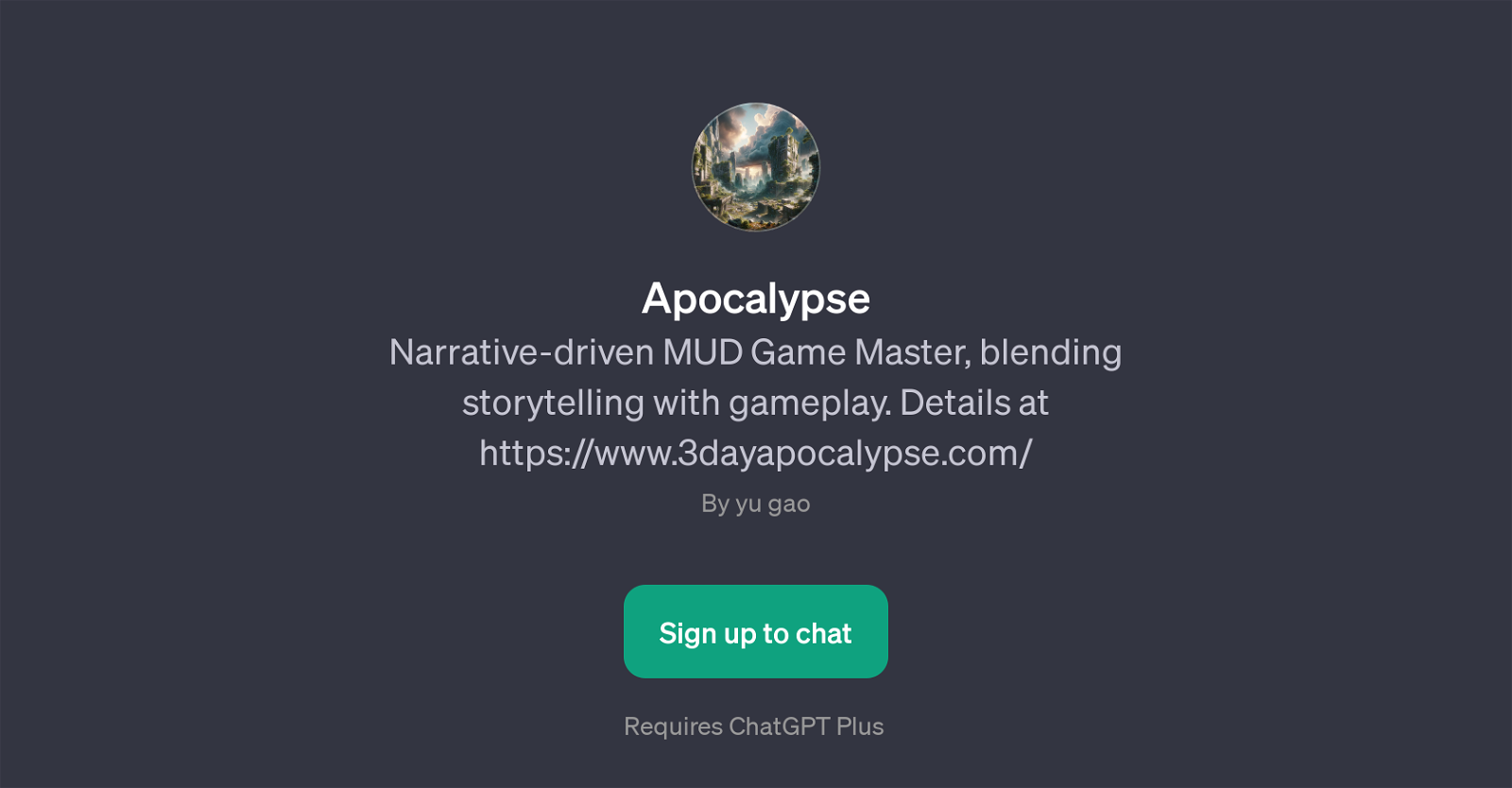 Apocalypse website