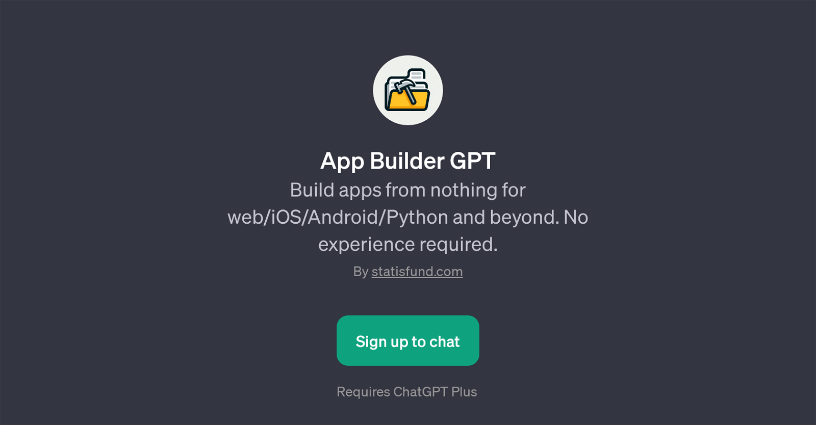 App Builder GPT website