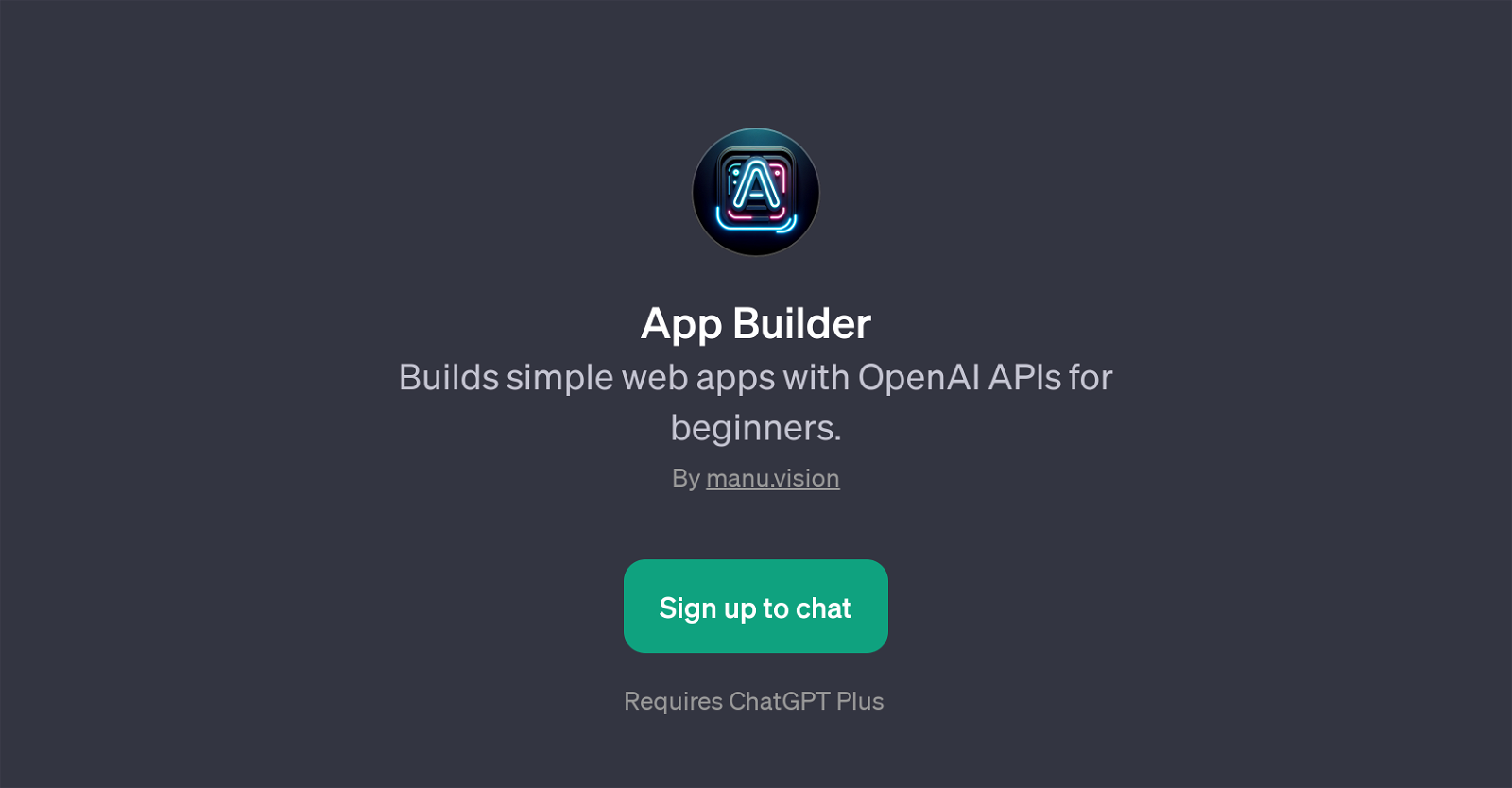 App Builder website