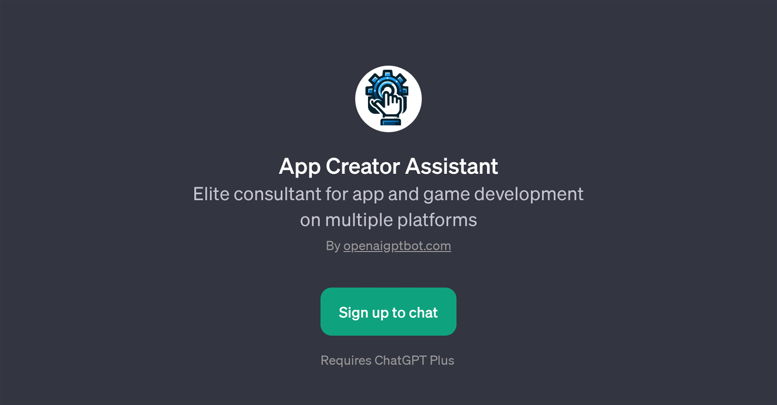 App Creator Assistant website