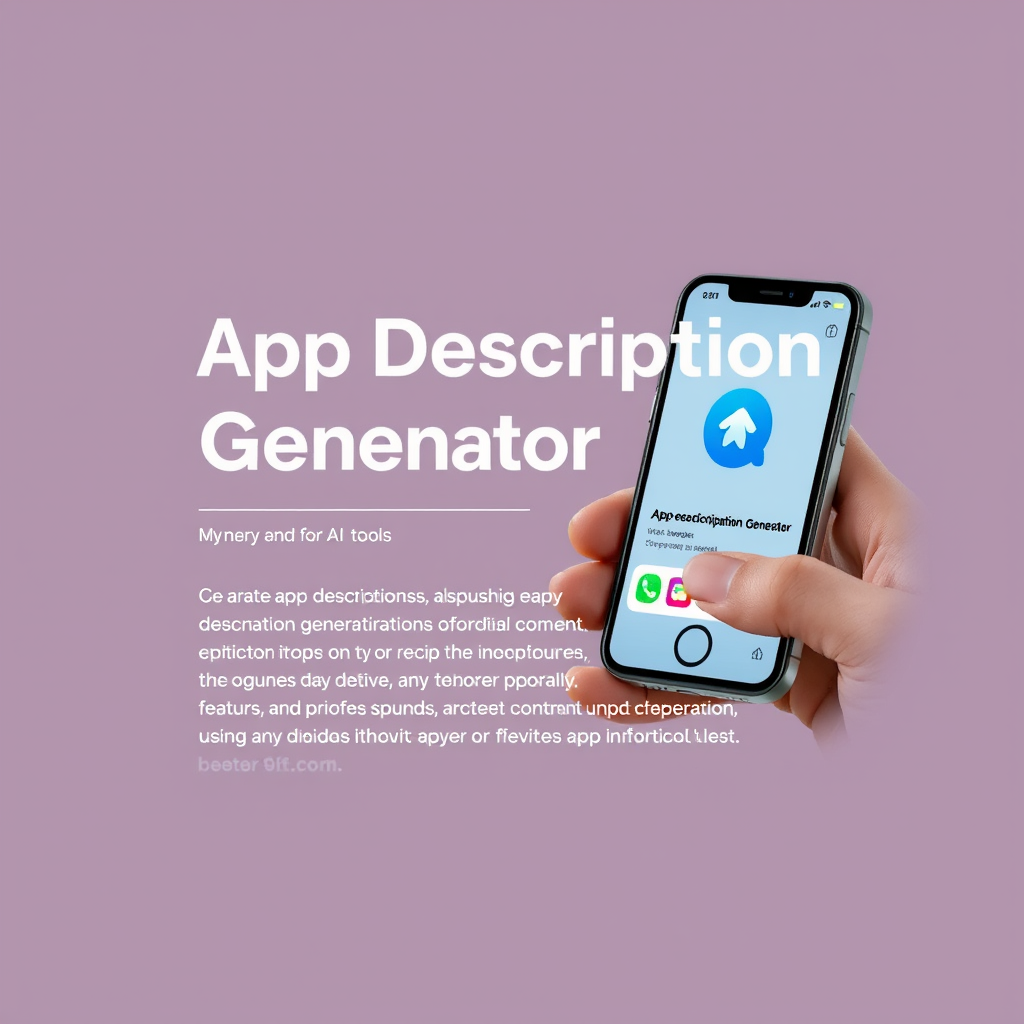 App Description Generator - (Free, No Signup AI Tool)