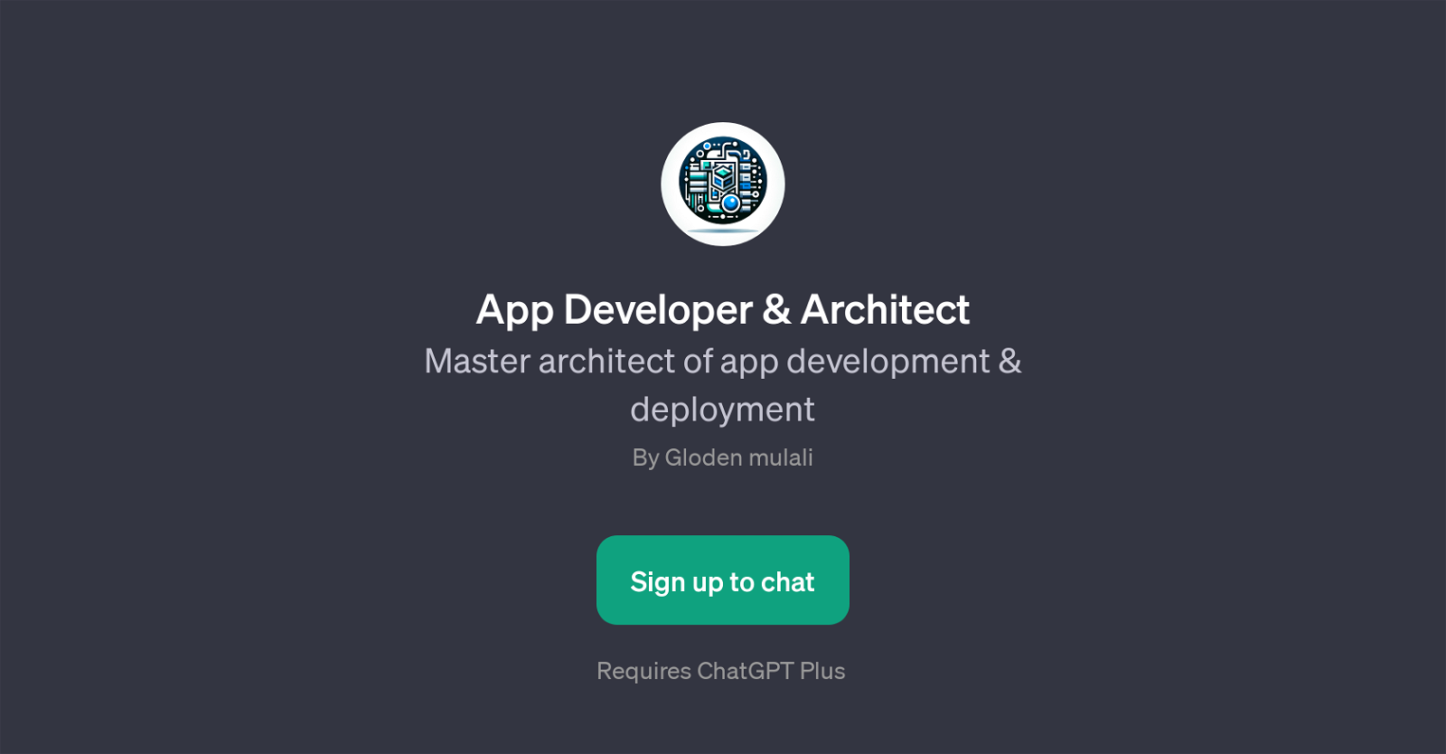 App Developer & Architect website