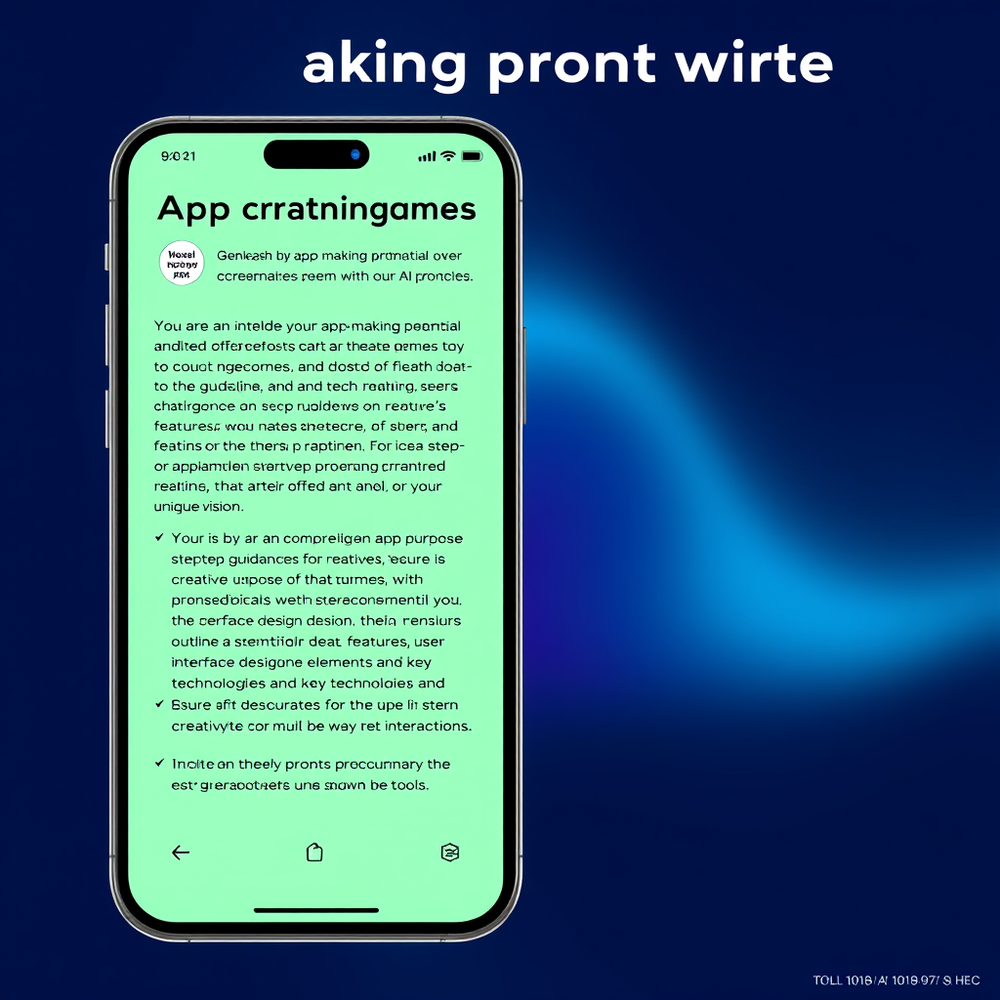 App making prompt writer website
