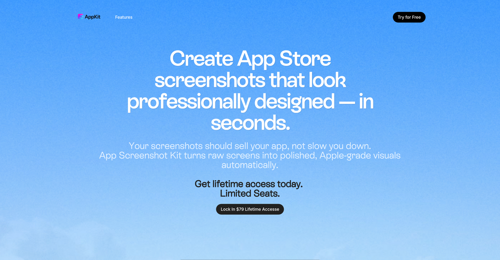 App Screenshot Kit website