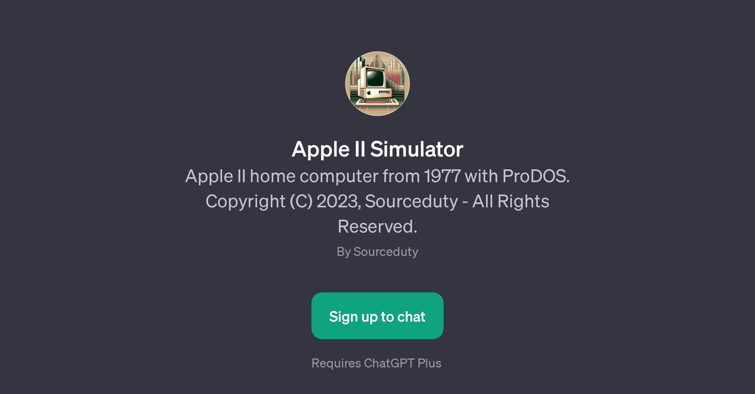 Apple II Simulator website