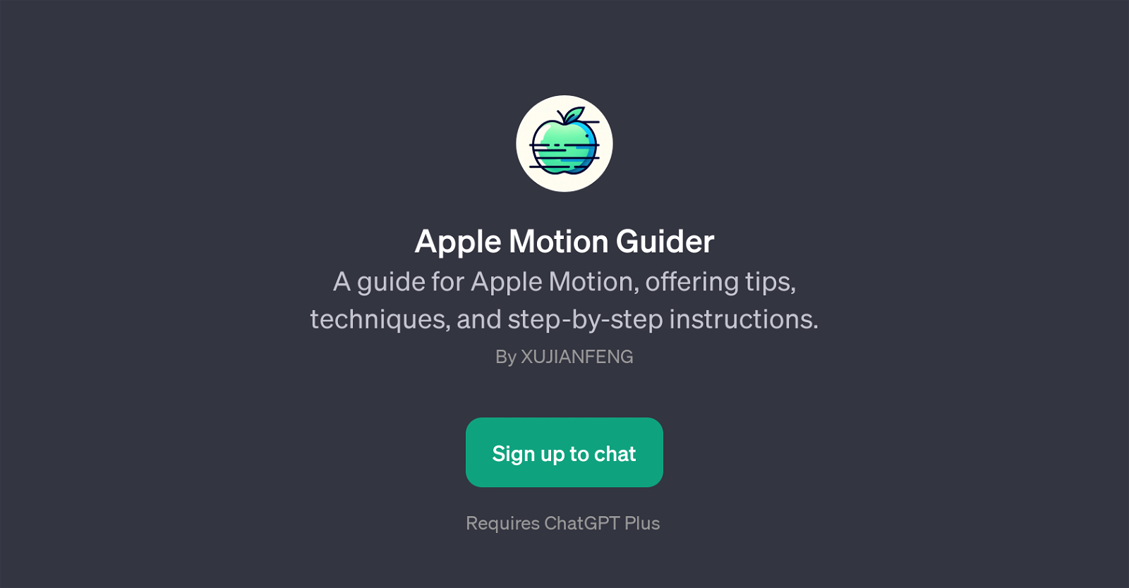 Apple Motion Guider website