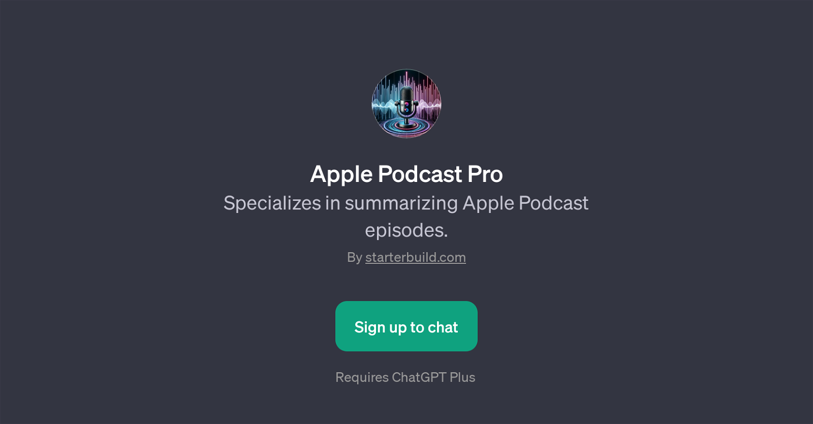 Apple Podcast Pro website