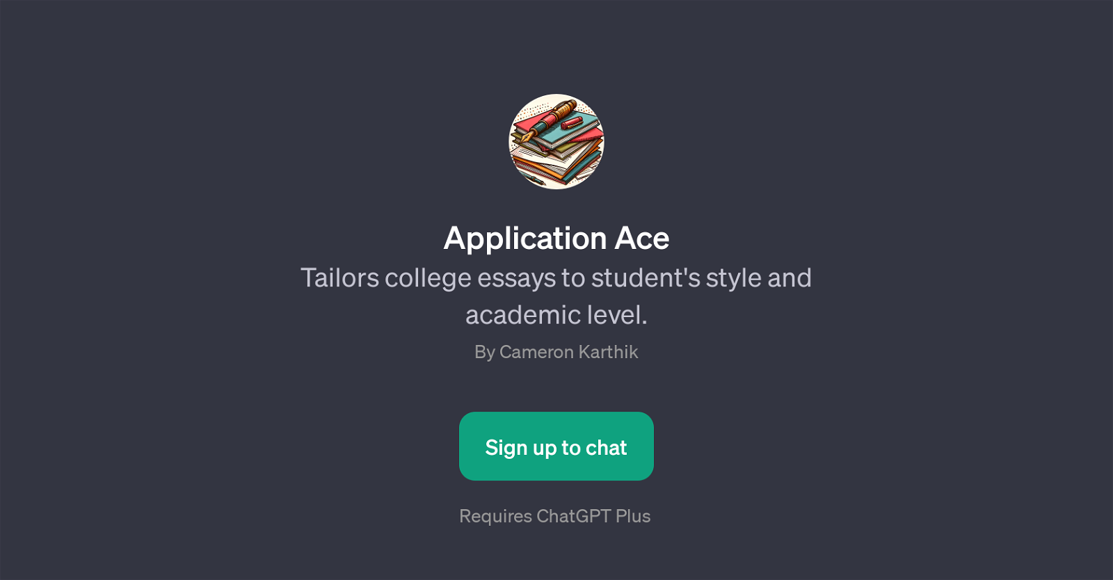 Application Ace website