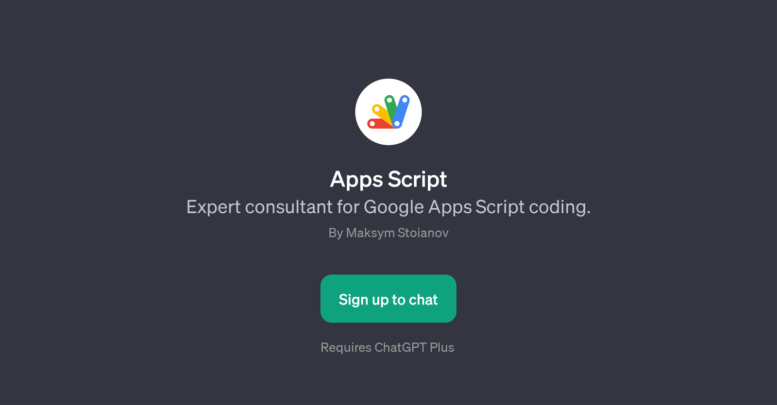 Apps Script website