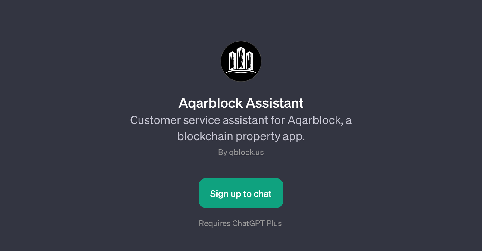 Aqarblock Assistant website