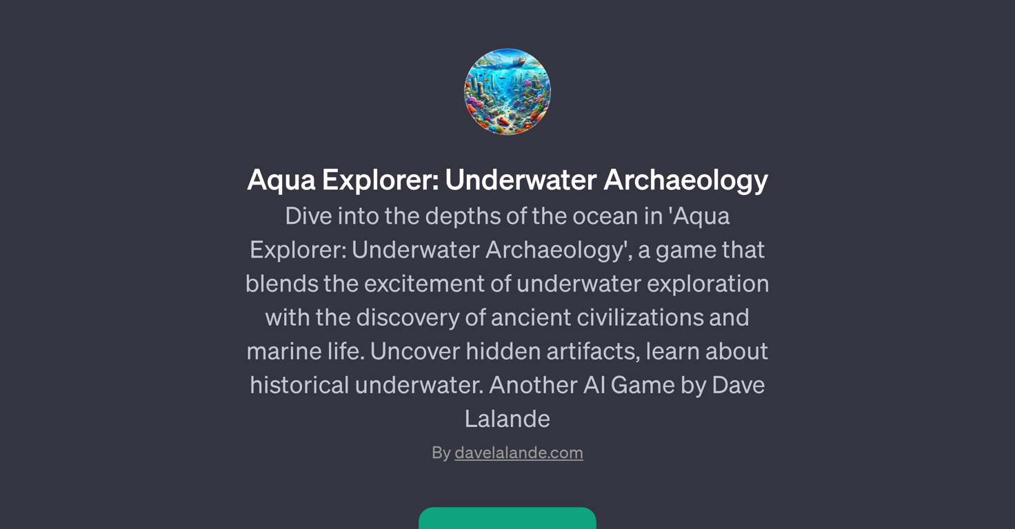 Aqua Explorer: Underwater Archaeology website