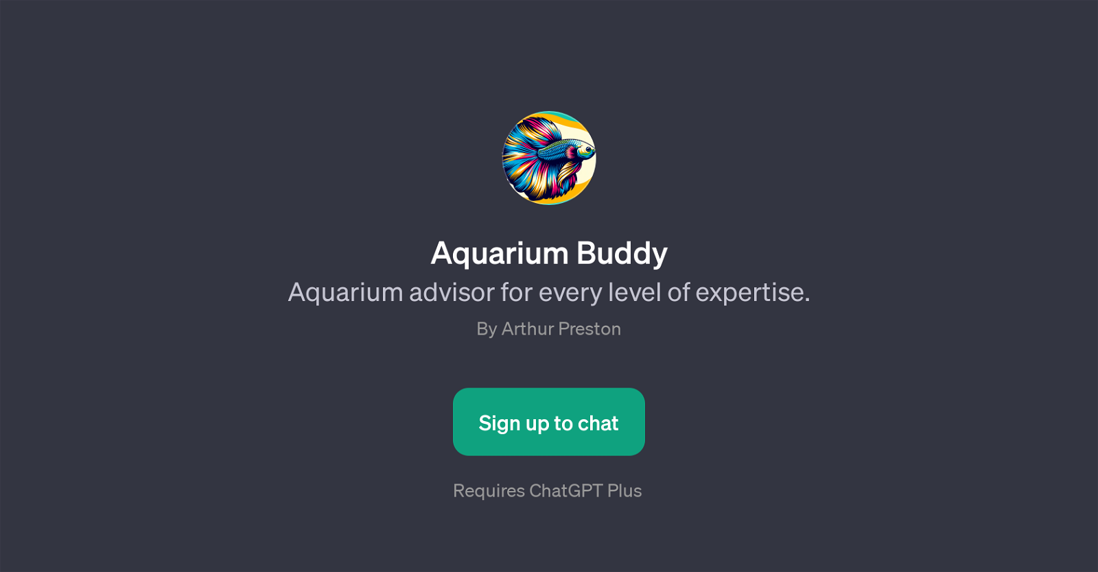 Aquarium Buddy website