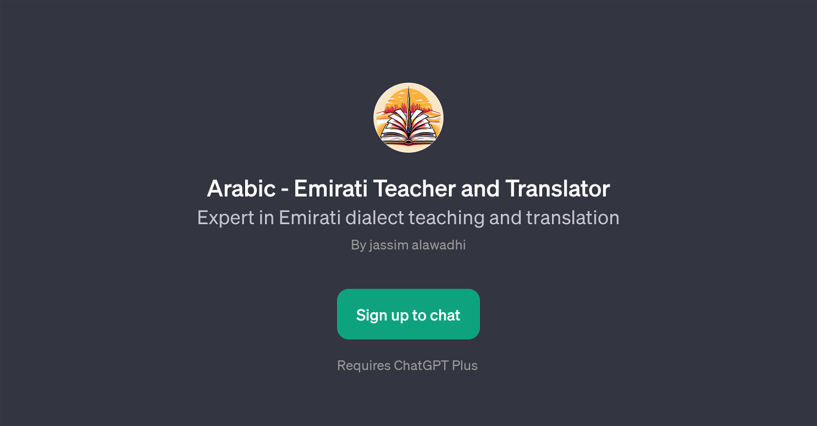 Arabic - Emirati Teacher and Translator website