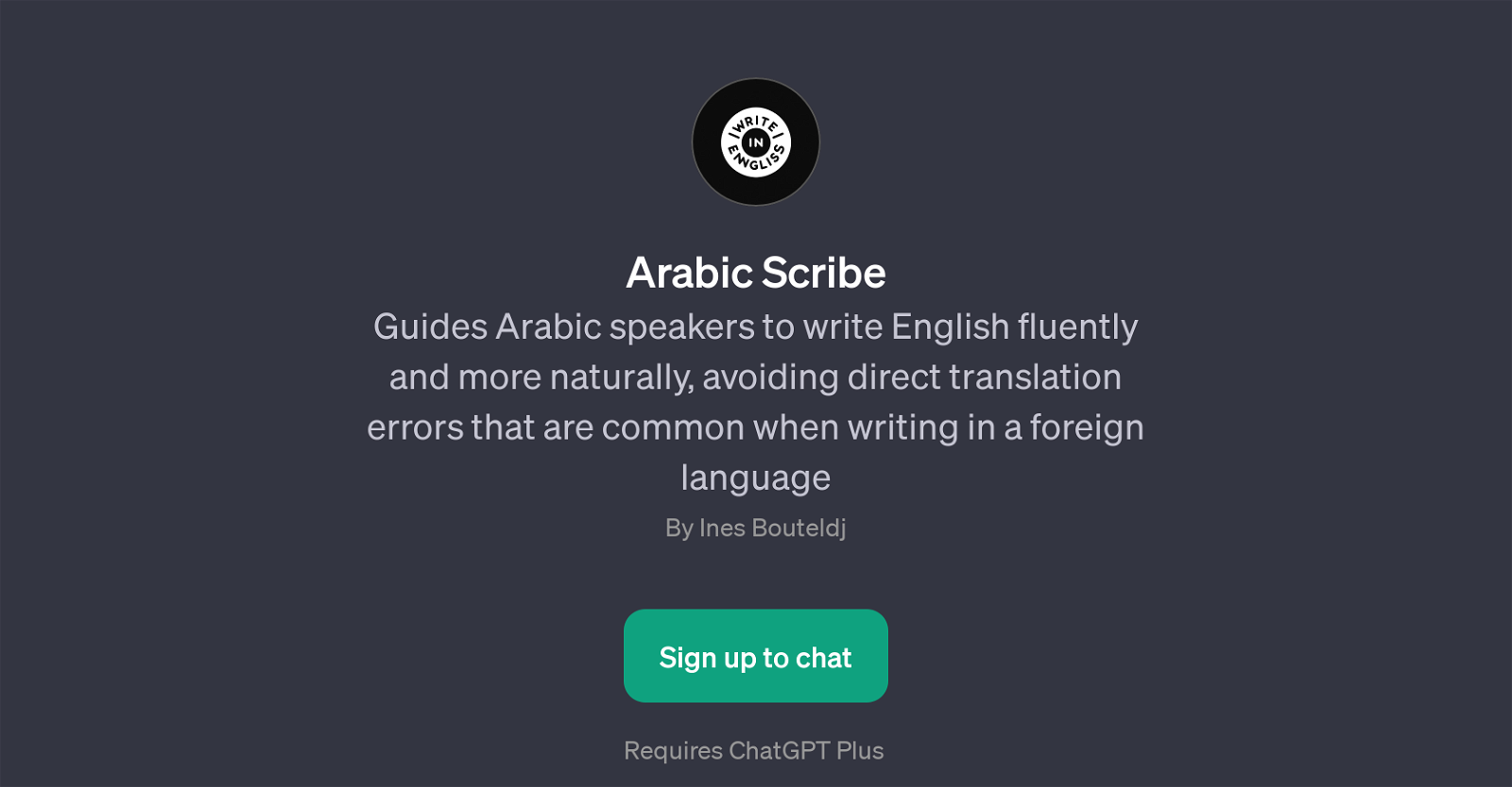 Arabic Scribe website