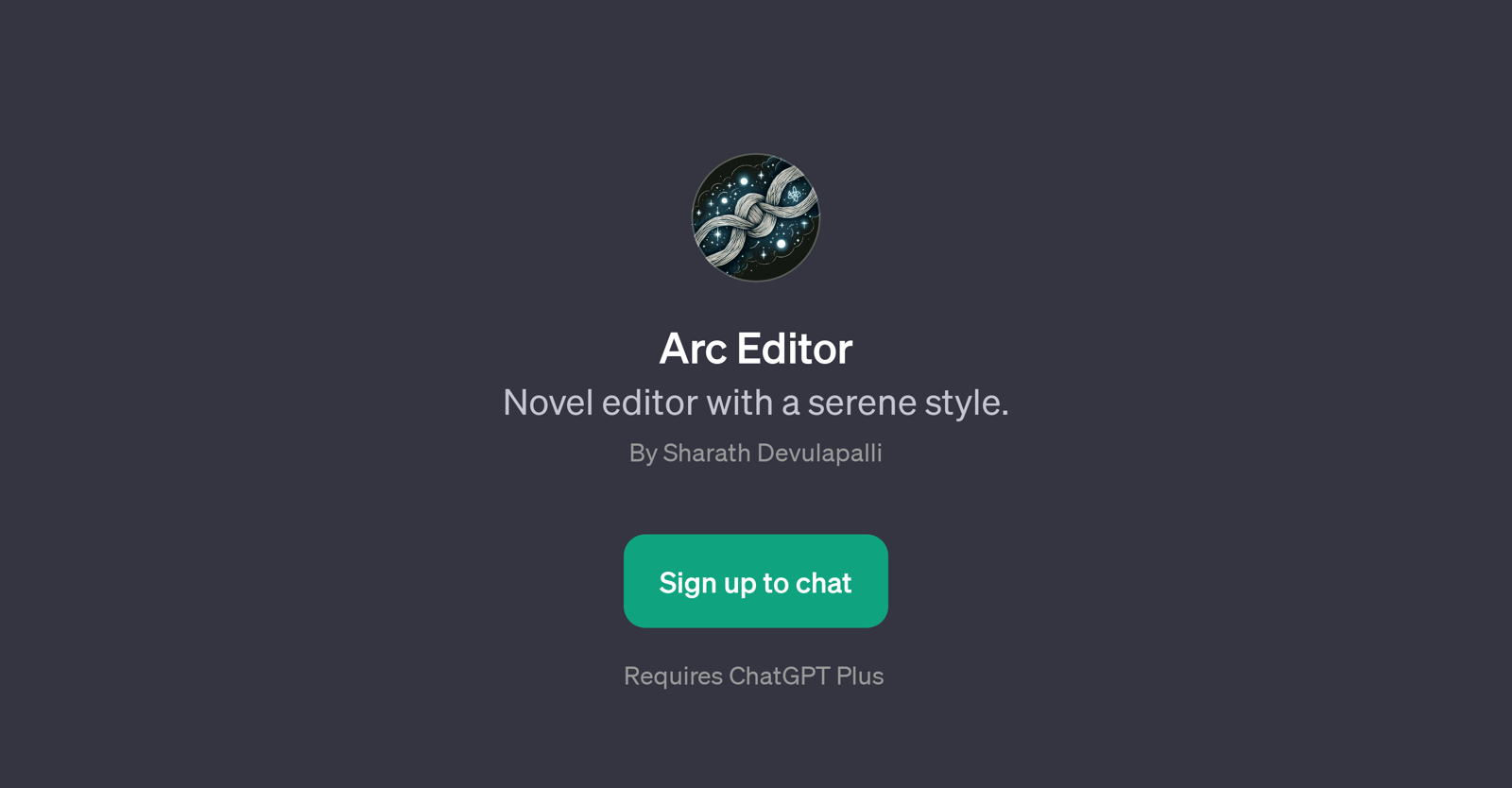 Arc Editor website