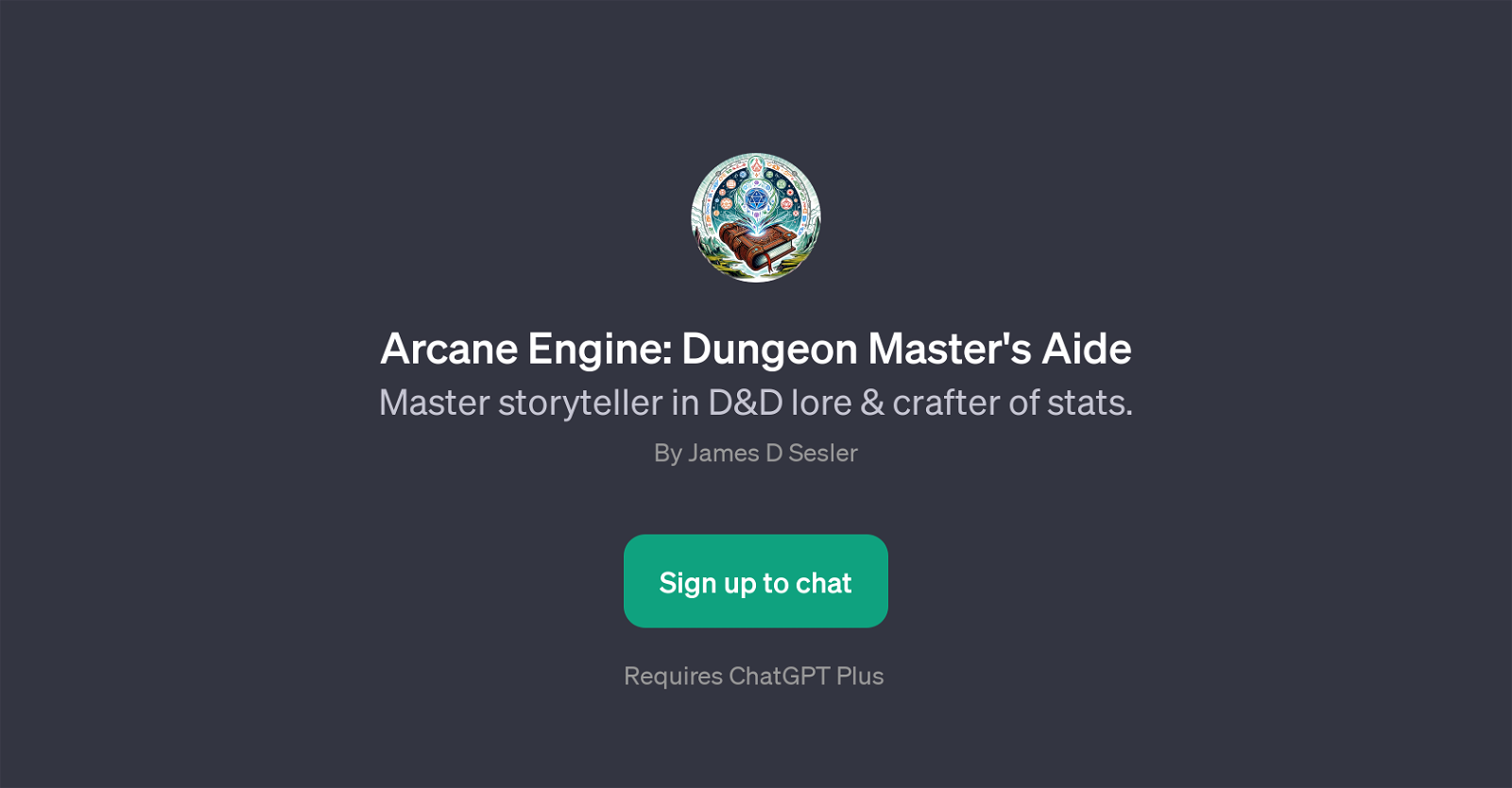 Arcane Engine: Dungeon Master's Aide website