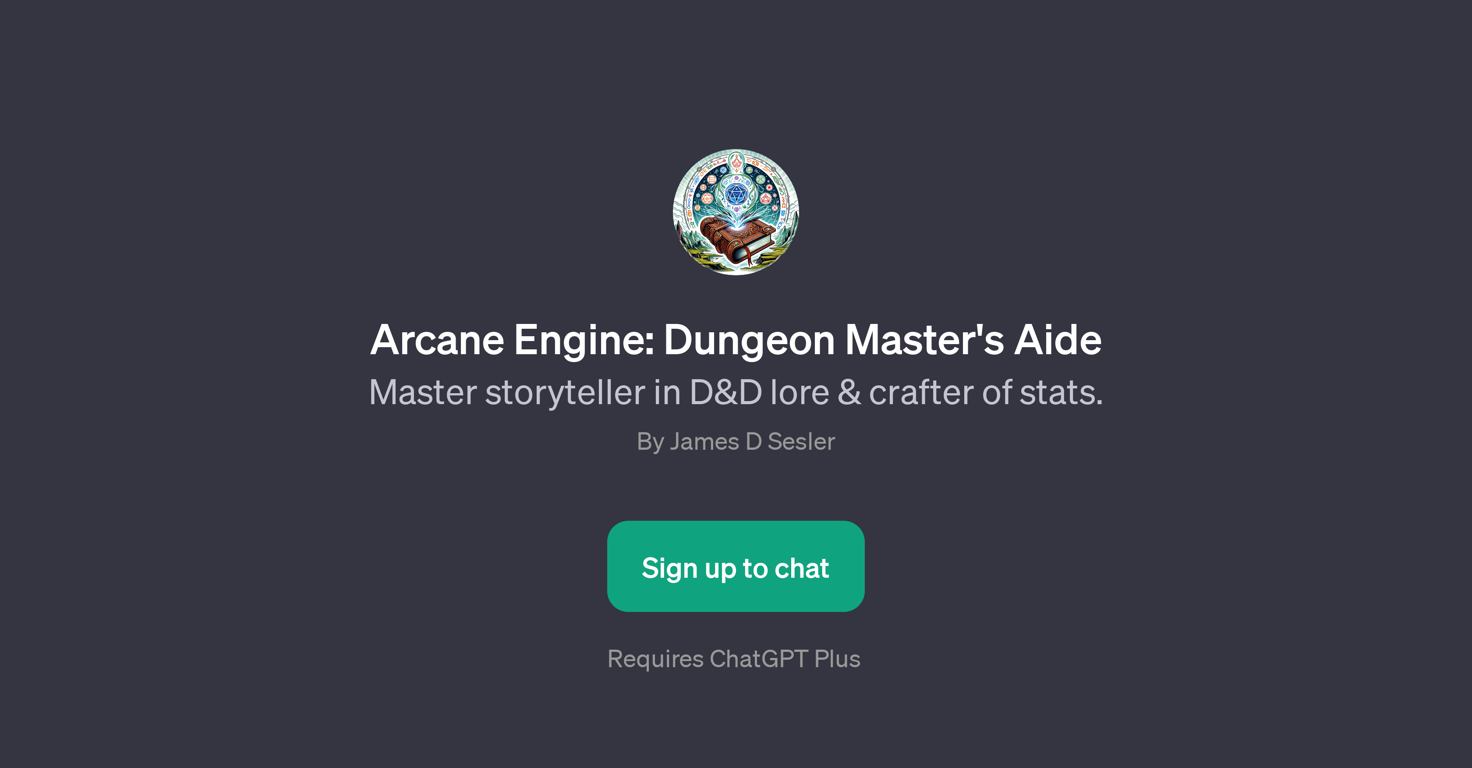 Arcane Engine: Dungeon Master's Aide website