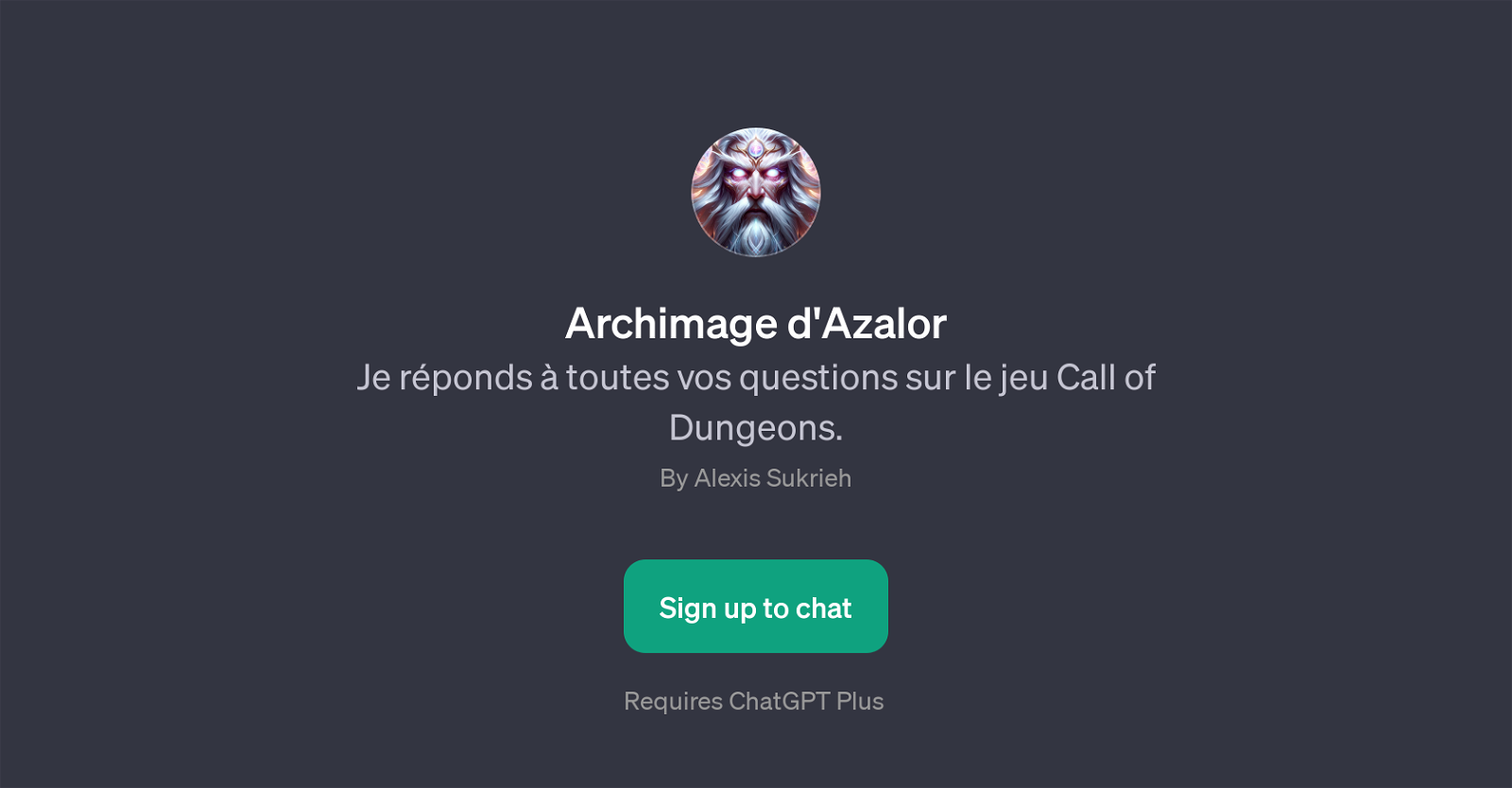 Archimage d'Azalor website