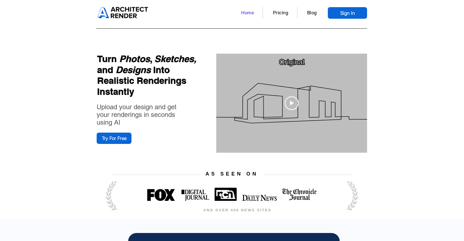 Architectrender website