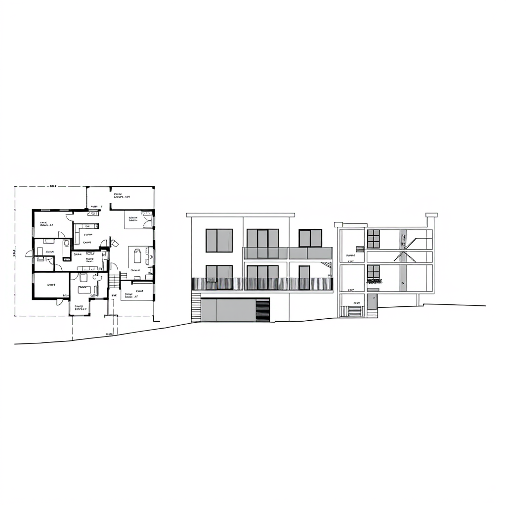 Architecture Plan Elevation Section Generator - (Free, No Signup AI Tool)
