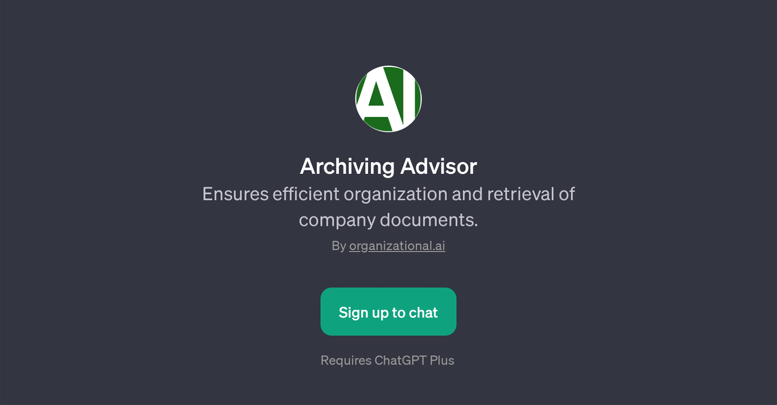 Archiving Advisor website