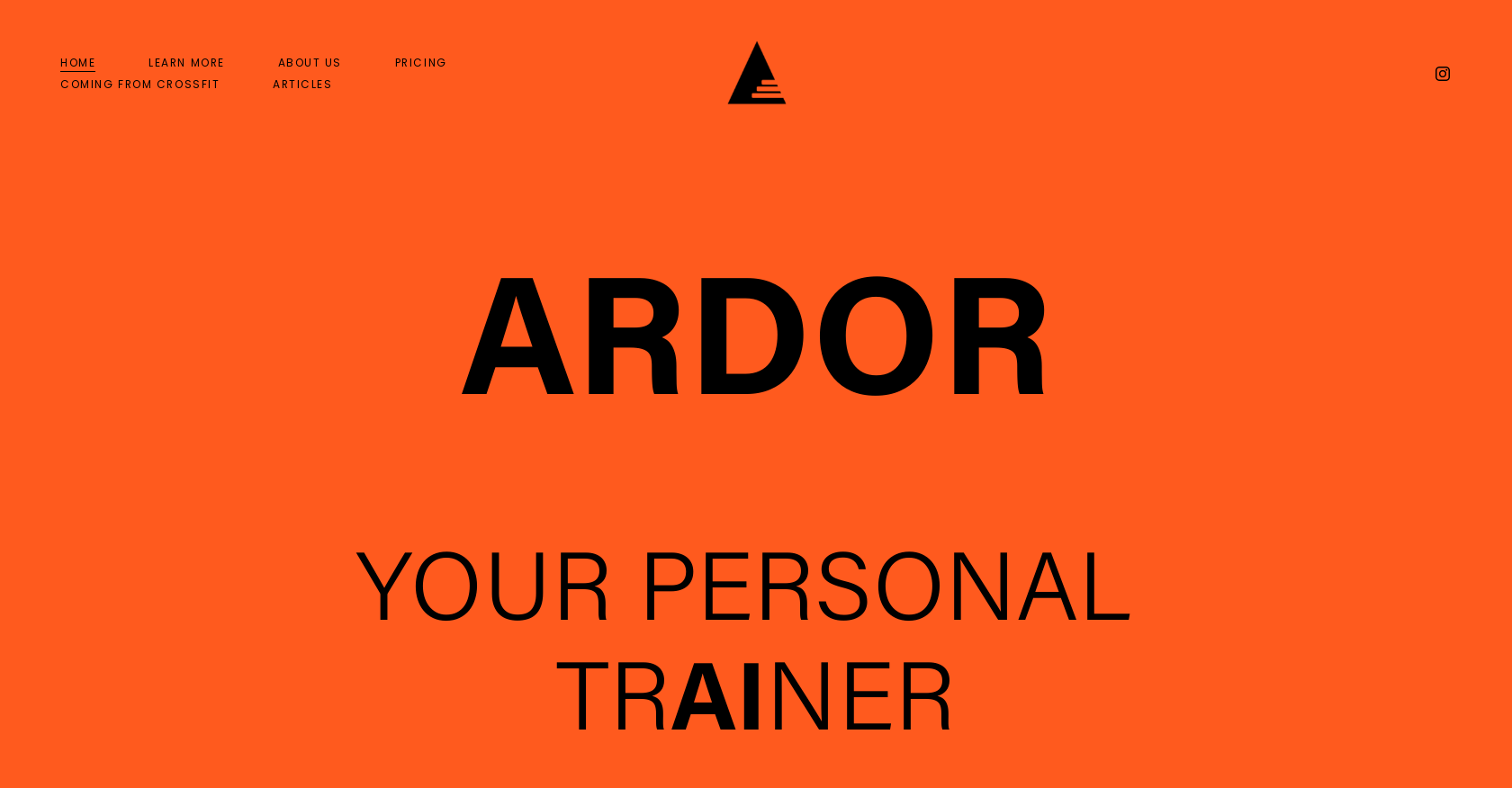 Ardor Fitness website