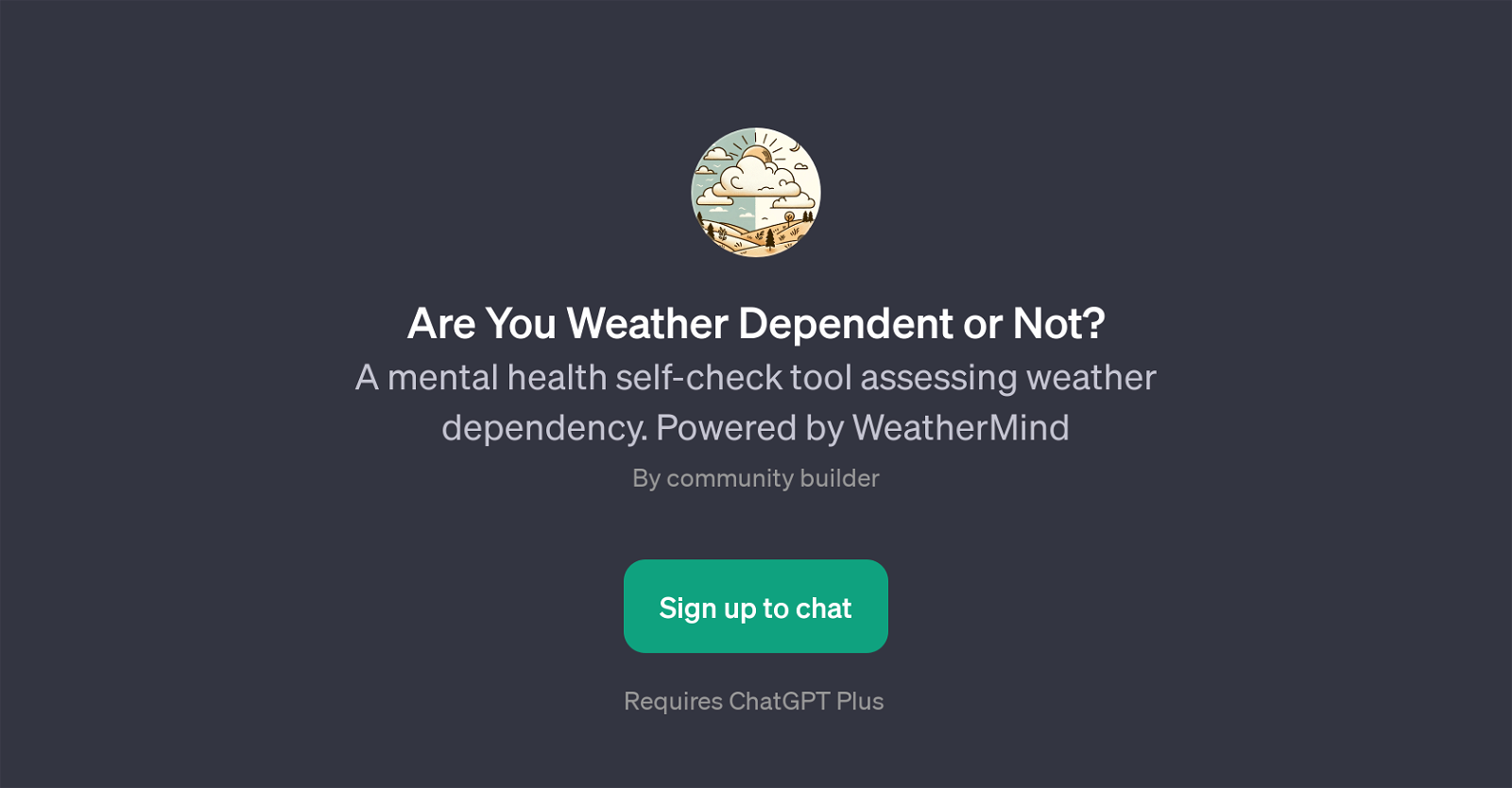 Are You Weather Dependent or Not? website
