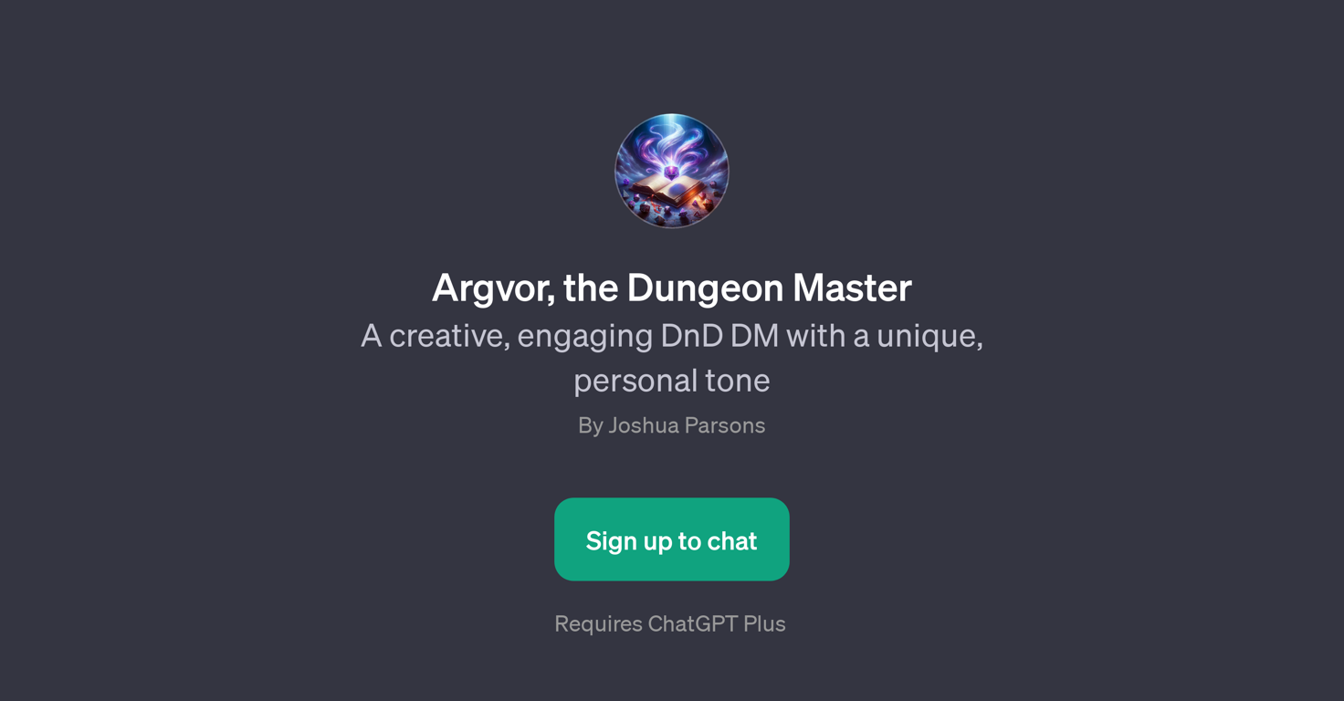 Argvor, the Dungeon Master website