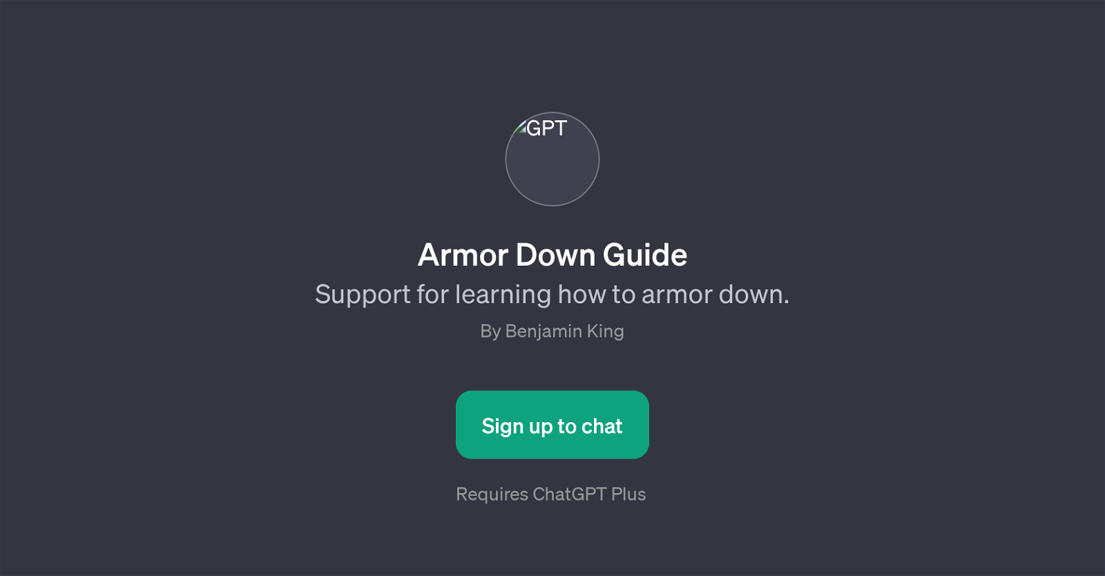 Armor Down Guide website
