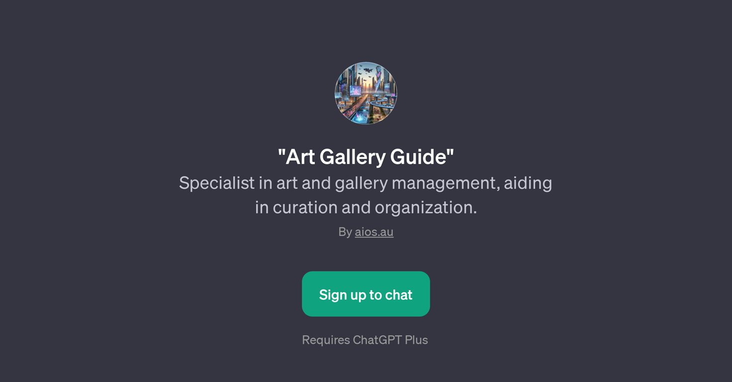 Art Gallery Guide website