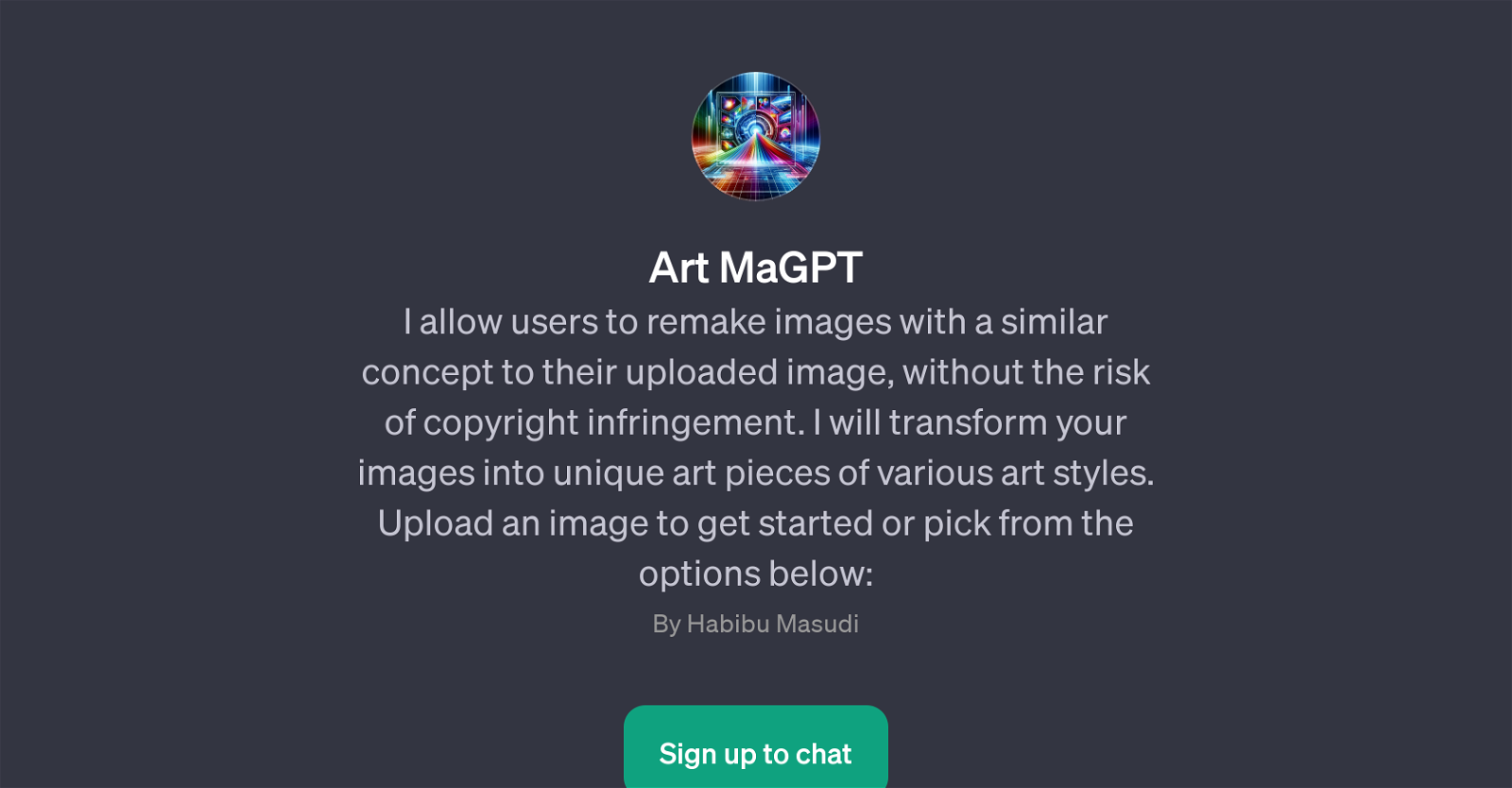 Art MaGPT website